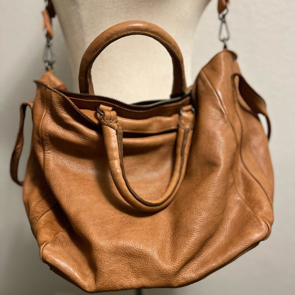 Free People Leslie Leather Tote